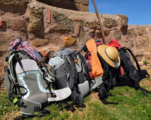 Rucksack Jakobsweg in Lourenzá